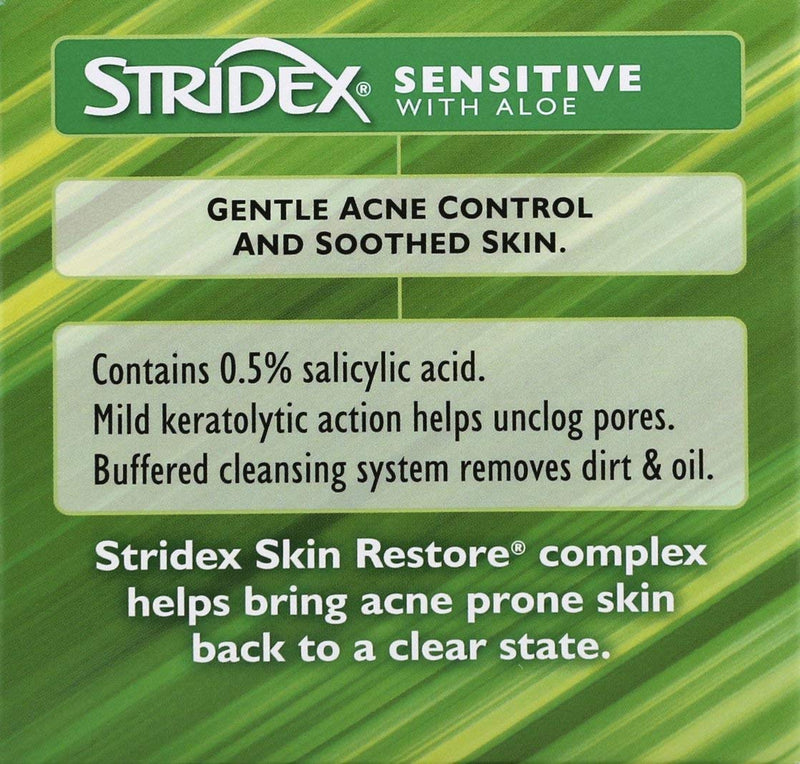 [Australia] - Stridex Medicated Pads, Sensitive, 55 Count 55 Count (Pack of 1) 