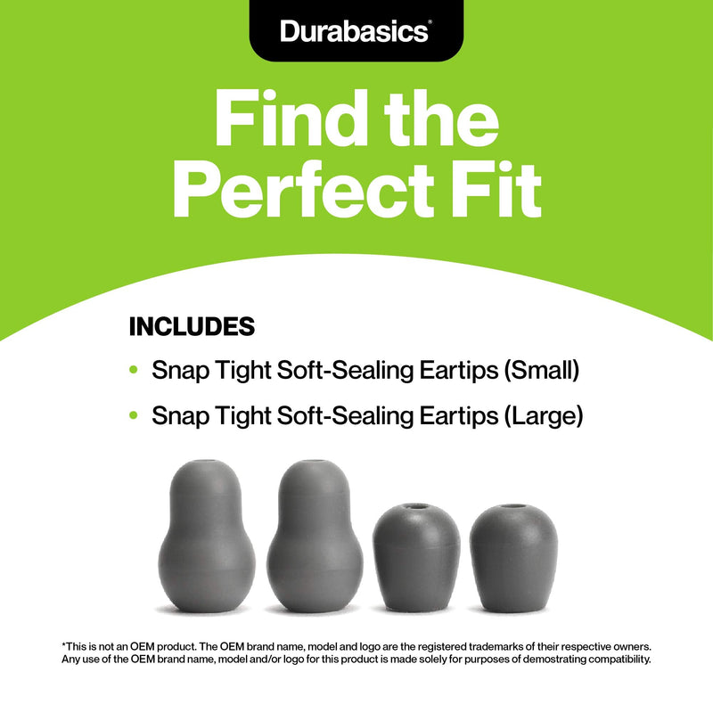 [Australia] - Durabasics Stethoscope Ear Tips Replacement for Littmann Stethoscopes - Compatible with Littman Ear Tips Replacement, Stethoscope Ear Pieces, Littmann Stethoscope Parts & Cardiology IV Parts - Grey 