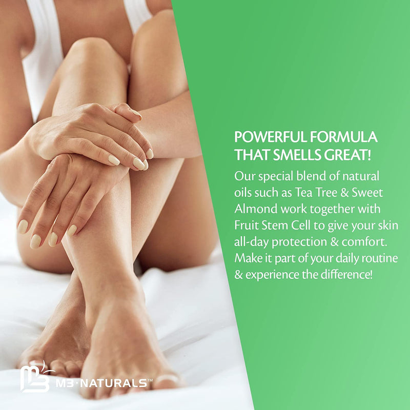 [Australia] - M3 Naturals Natural Tea Tree Balm Infused with Almond Oil and Stem Cell Powerful Skin Balm for Athletes Foot Skin Irritation and Anti-Itch Relief 2 oz 