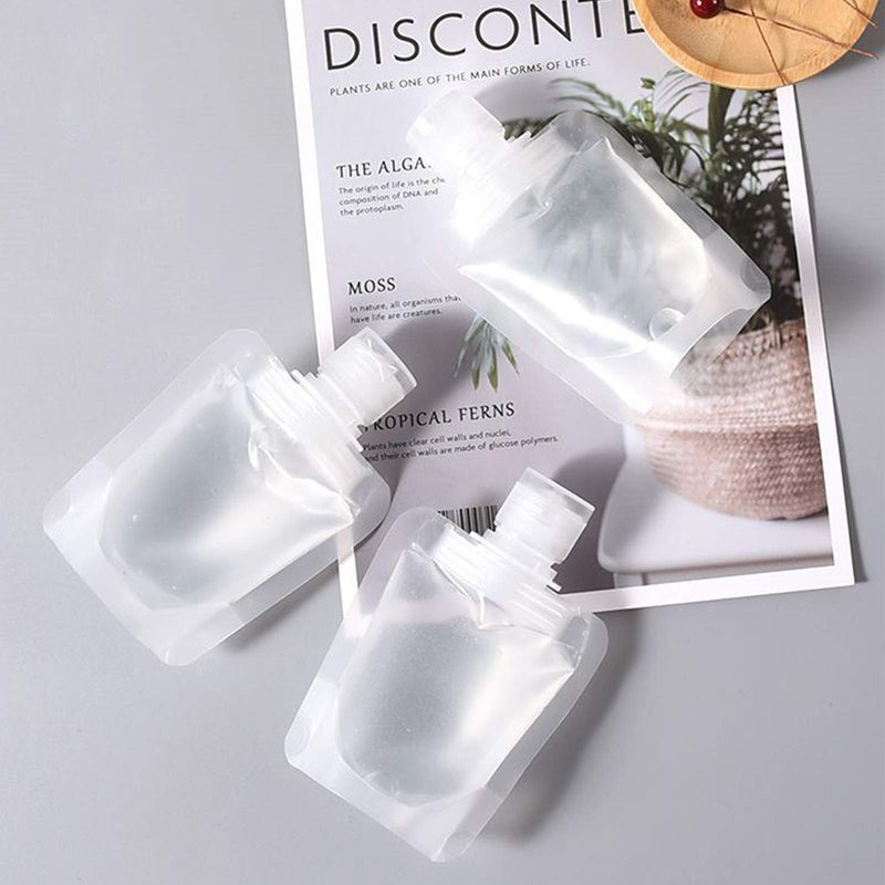 [Australia] - TACKMETER Travel Liquid Bag,Makeup Bag Travel foldable soft bag, Portable Disposable Transparent Bottling for Facial Cleanser, Shampoo, Shower Gel Sample (30ML) 30ML 