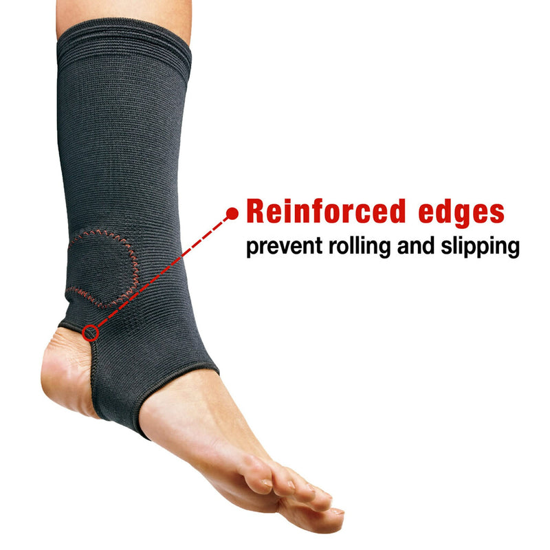 [Australia] - ACE Elasto-Preene Ankle Support, Support to sprained or strained ankle, Satisfaction Guarantee, MI207526 Large/X-Large (Pack of 1) Black Large/X-Large (Pack of 1) 