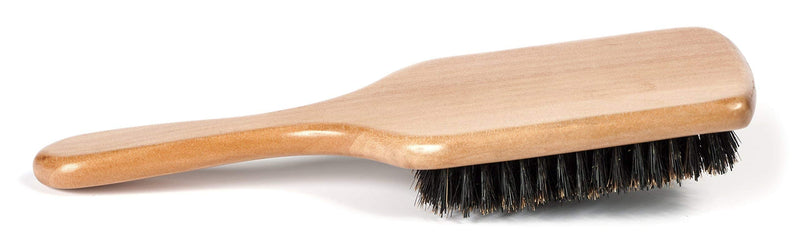 [Australia] - Boar Bristle Hairbrush for Women and Men - Natural Wooden Large Flat Square Paddle Hair Brush 