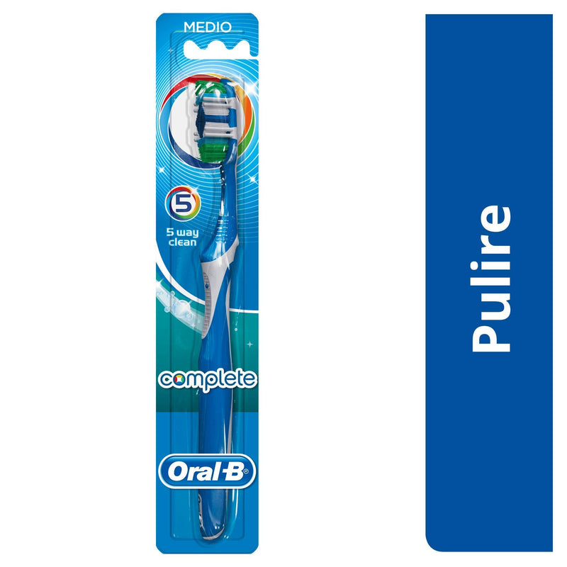 [Australia] - Oral-B Complete 5 Way Clean Manual Toothbrush Medium 1 Count (Pack of 1) 