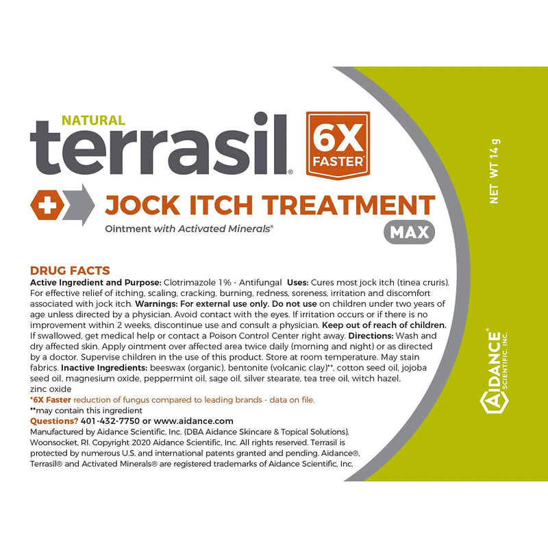 [Australia] - Jock Itch Treatment Max Relieves Jock Itch Tinea Cruris Symptoms by Terrasil – 14gm Tube 