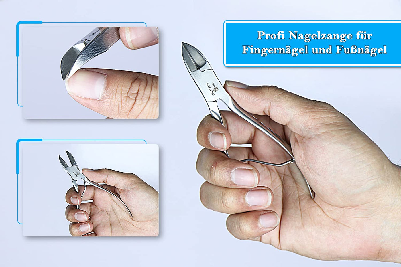 SMI - 11.9 cm Ingrown Toenail Clippers for Thick Nails Heavy Duty