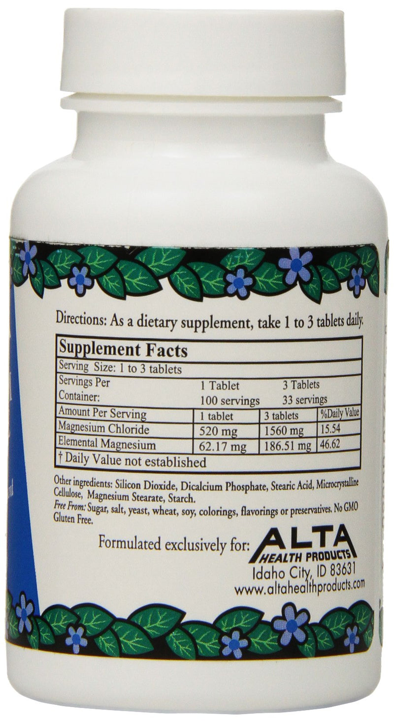 [Australia] - Alta Health Magnesium Chloride Tablets, 100 Count 