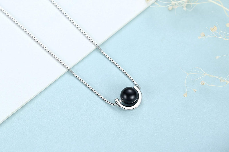 [Australia] - Sterling Silver Jewelry Sets Asymmetric Earrings with Black Onyx 