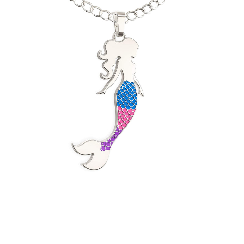 [Australia] - Mermaid Necklace – Cute Mermaid Gift Charm for Women, Girls & Teens – “Mermaid at Heart” Message Card 