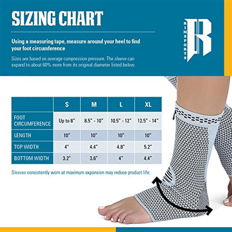 [Australia] - New Premium Compression Socks Ideal Ankle Sleeve For Plantar Fasciitis Best Ankle Brace With Extra Support Recommended Foot Support For Men And Women Superior Compression Support (Pair) Gray M Medium 
