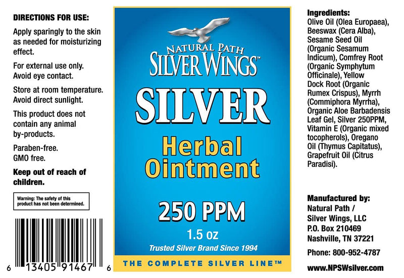 [Australia] - Natural Path Silver Wings Silver Herbal Ointment, 1.5 Fluid Ounce 