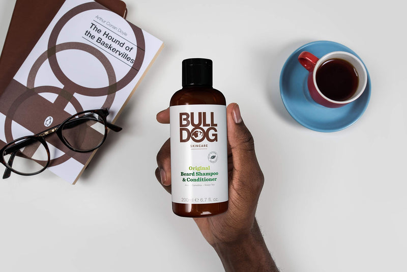 [Australia] - Bulldog Mens Skincare and Grooming Original 2-in-1 Beard Shampoo and Conditioner, 200ml, 1-Pack 