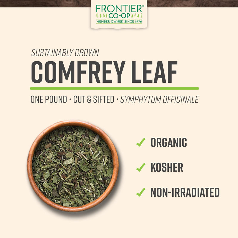[Australia] - Frontier Co-op Organic Cut & Sifted Comfrey Leaf 1lb 
