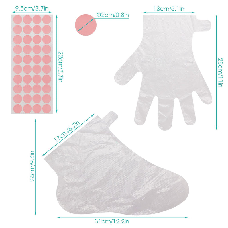 [Australia] - 200pcs Paraffin Wax Bath Liners, Segbeauty Paraffin Bags for Hand & Foot, Plastic Paraffin Baths Socks and Gloves for Thermal Therabath Hot Wax Therapy Bags Covers for Paraffin Wax Machine 200 Piece Set 