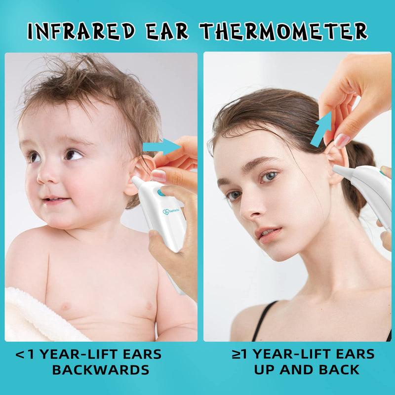 [Australia] - Ear Thermometer for Adults and Kids, Infrared Temperature Thermometer for Children, Digital Baby Body Thermometers with Fever Alarm and Accuracy Reading 