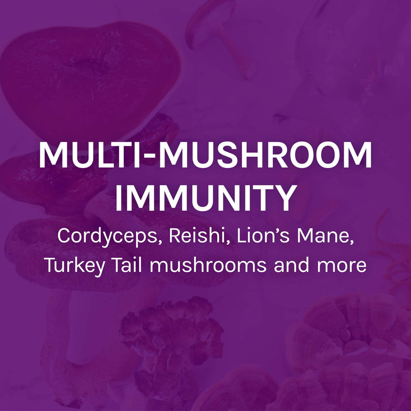 [Australia] - Host Defense, MyCommunity Capsules, Advanced Immune Support, Mushroom Supplement with Lion’s Mane, Reishi, Vegan, Organic, 120 Capsules (60 Servings) 120 Count (Pack of 1) Standard Packaging 