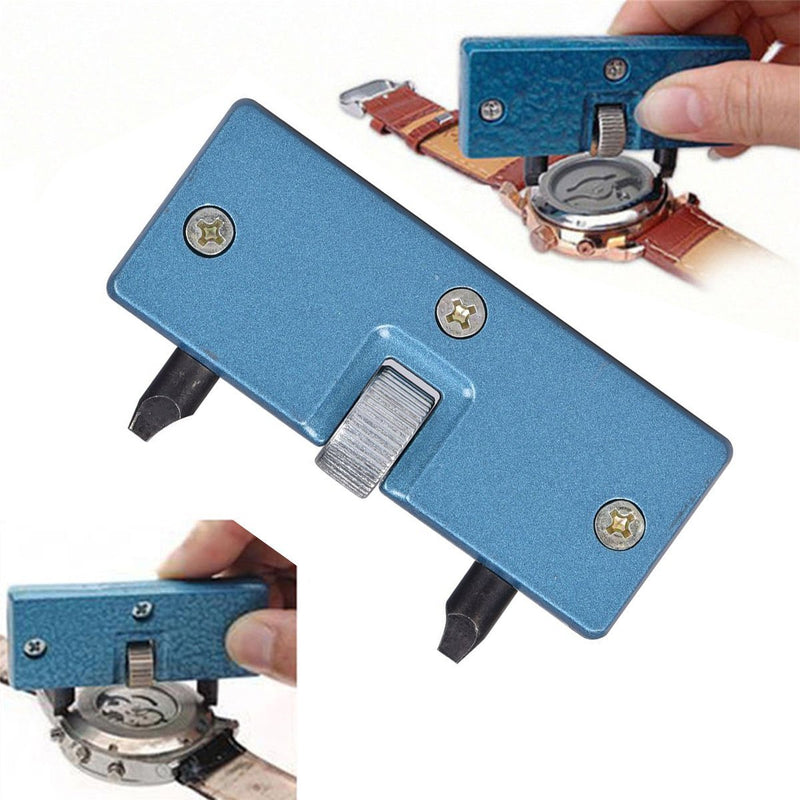 [Australia] - Professional Watch Back Remover Tool, Metal Adjustable Rectangle Watch Back Case Cover Press Closer & Opener Opening Removal Screw Wrench Repair Kit Tool For Watchmaker 