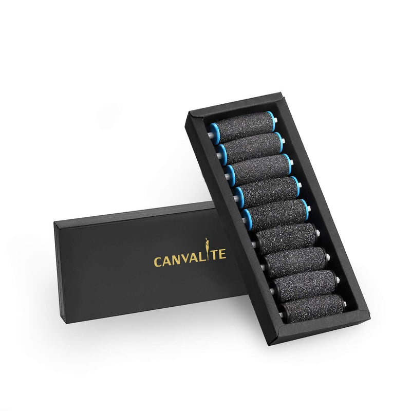 [Australia] - 9Pcs Pedi Replacement Rollers Heads Refills, 5 Extra Coarse and 4 Regular Coarse for Hard Skin Remover 5 Extra Coarse+4 Regular Coarse 