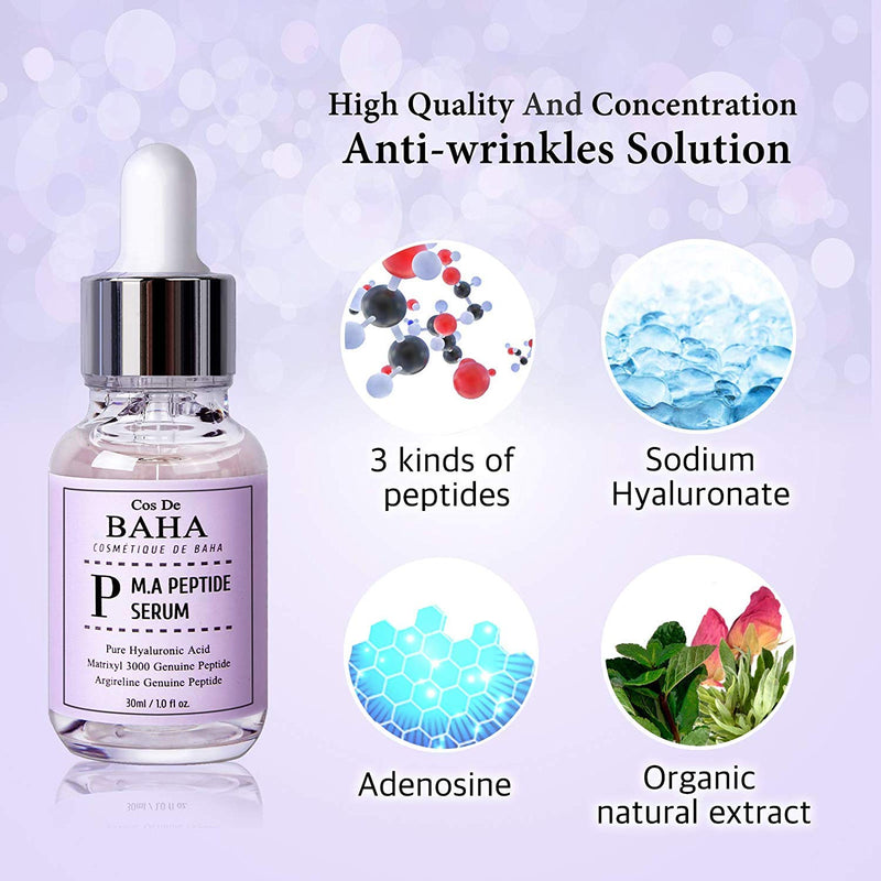 [Australia] - Peptide Complex Facial Serum with Matrixyl 3000 & Argireline - Anti Aging & Wrinkles - Heals and Repairs Skin + Instantly Ageless for Face + Gluten Free, 1 Fl Oz 1 Fl Oz (Pack of 1) 