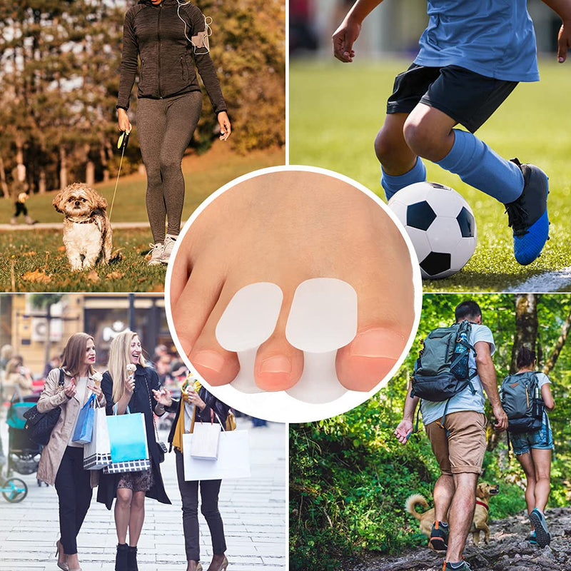 [Australia] - Kimihome 16 Packs Gel Toe Separator，Toe Gasket-Redress Overlapping Toes, Prevent Friction and Release Pressure, Relieve The Pain Caused by Bunions, White. 