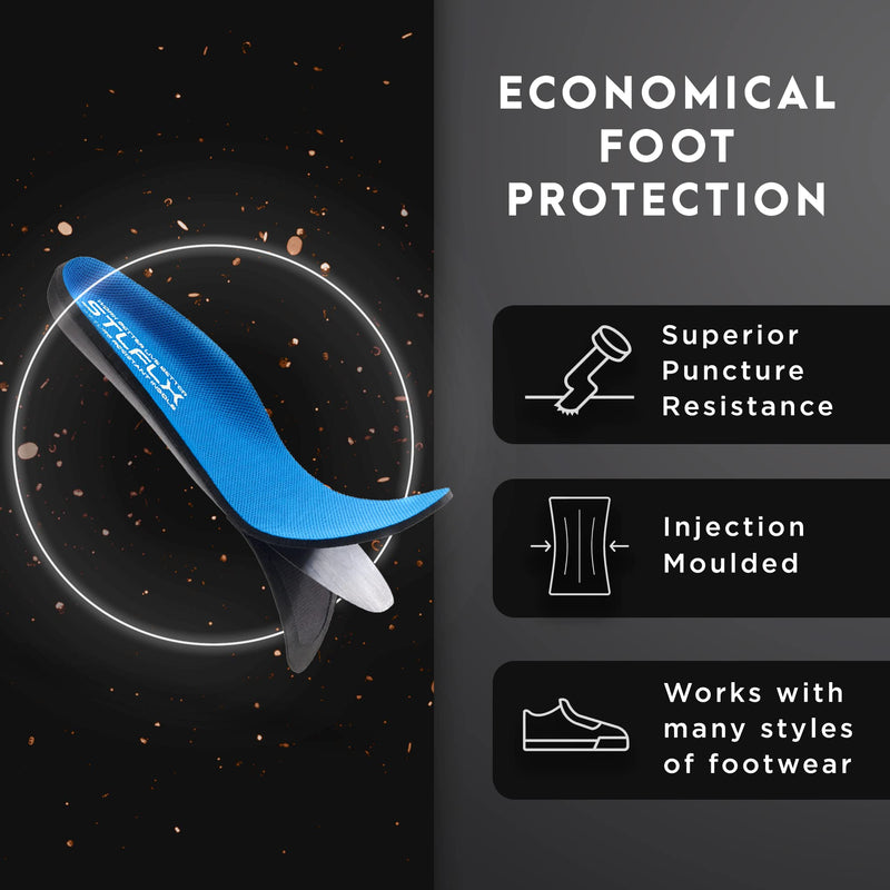 [Australia] - STLFLX - SoleGUARDZ™ Puncture Resistant Insole, Ergonomic Sole Insole, Insoles for Regular Shoes, Work Boots, and Safety Footwear X-Large 