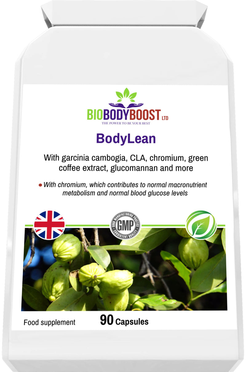 [Australia] - BodyLean | Garcinia Cambogia, CLA, Chromium, Green Coffee Extract, Glucomannan and More | Normal Macronutrient Metabolism, Normal Blood Sugar Levels | 90 Vegetarian Capsules 