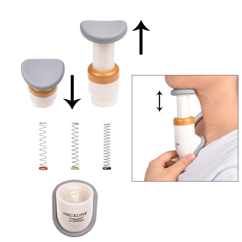 [Australia] - Kare & Kind 1x Neckline Slimmer - Neck Toner and Jawline Exerciser - Double Chin Excess Fat Remover - Slim and Tone Face, Neck and Jaw - Suitable Workout for Men and Women - Portable Home and Travel 