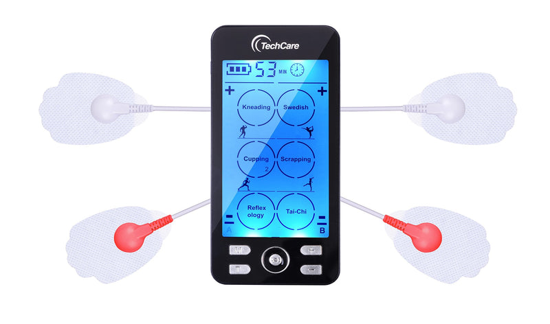 [Australia] - Tens Unit Plus 24 Rechargeable Electronic Pulse Massager Machine Multi Mode Device with All Accessories [New Model] 