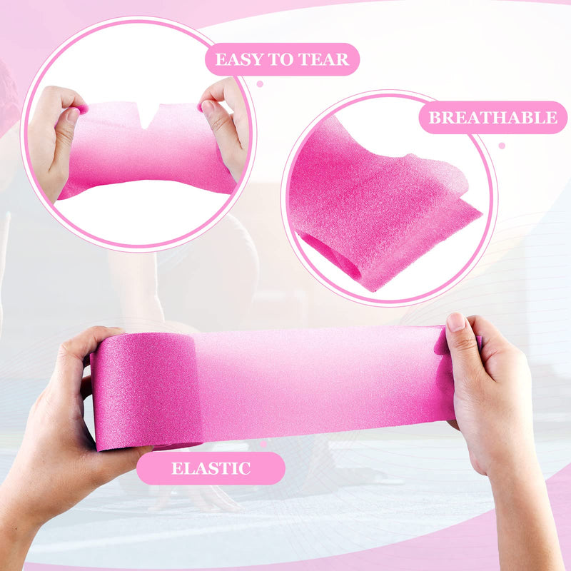 [Australia] - 29.5 Yards Foam Underwrap Tape Sports Pre-wrap Athletic Tape 2.76 Inch Wide Elastic Sports Prewrap Artificial Foam Underwrap for Wrist Elbow Knees Ankles (Pink) Pink 