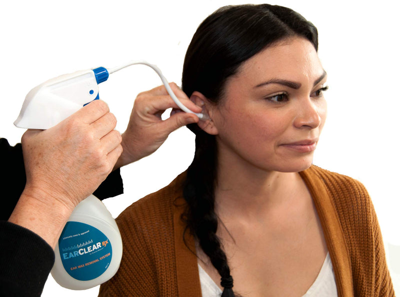 [Australia] - Ear Cleaning Kit by Nuance Medical EarClear Rx - Flexible Tip Kit with Otoscope Penlight, Basin and 20 Disposable Tips and Microfiber Towel 