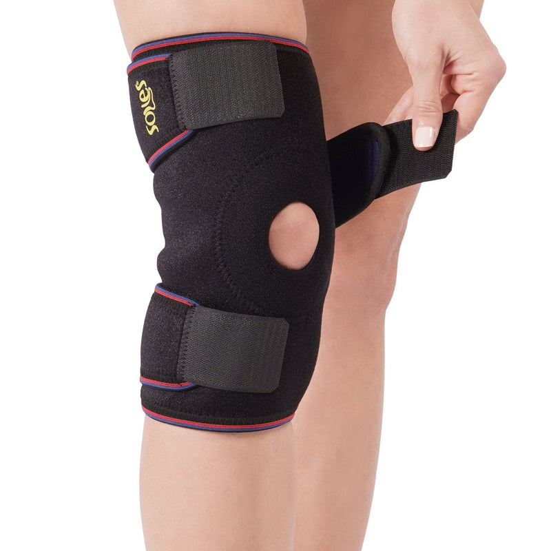 [Australia] - Knee Brace with Patella Protector by Soles - Award Winning Adjustable Fit & Maximized Durability - Comfortable, Made of Breathable Neoprene - Sweat Free Compression Brace for Daily Comfort 4.23 