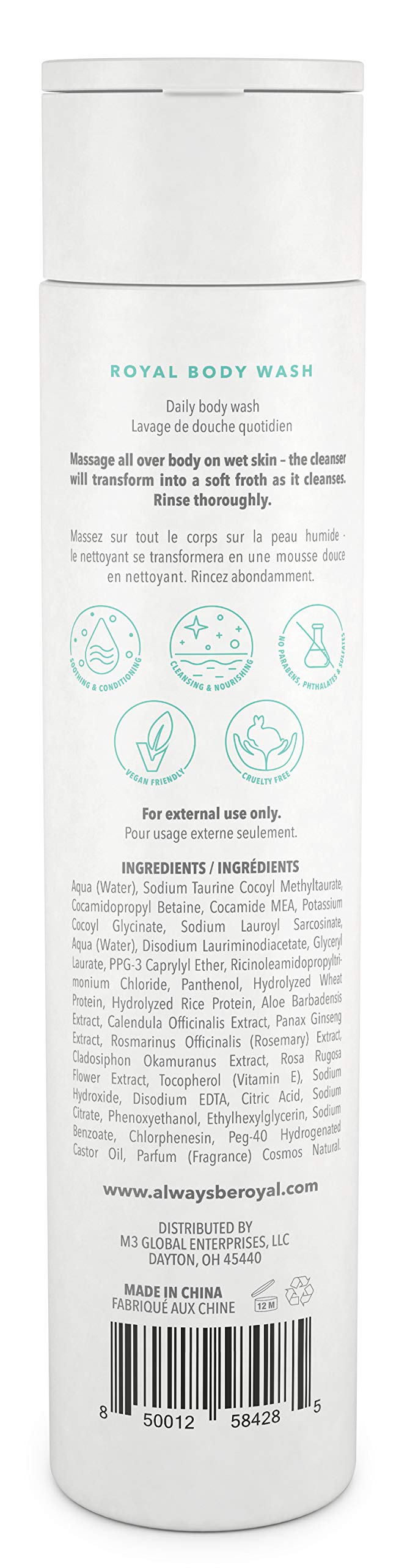 [Australia] - Royal Natural Intimacy Body Wash – pH Balance Feminine Wash – Vegan Organic Shower Gel Soap – Aloe & Multivitamins - Exfoliating, Moisturizing, Hydrating - Sulfate Free, Anti-Itch 