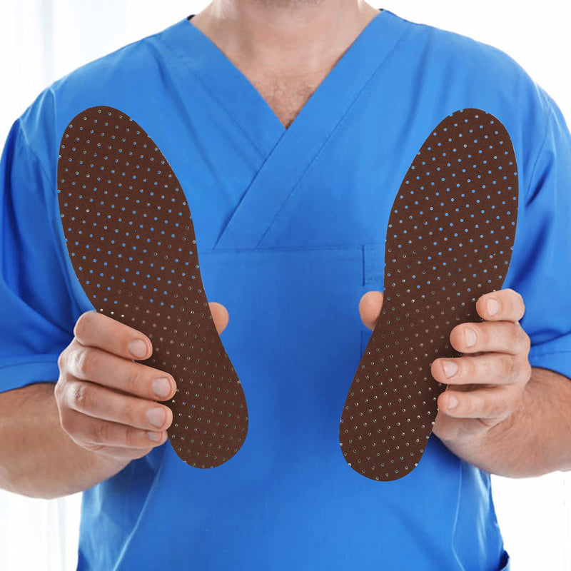 [Australia] - 6 Pairs Shoe Insoles Women Thin Breathable Shoe Pads Inserts Ultra Soft Cushioning Walking Comfort Double Layer Latex Foam Insoles with Holes Fit in Any Shoe Unisex, Men 7-11 Woman 2-8 (Simple Colors) Simple Colors 