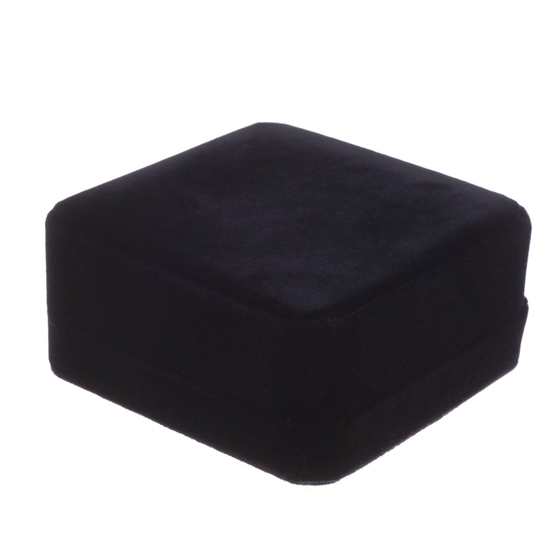 [Australia] - COSMOS Velvet Necklace Pendant Gift Box Jewelry Box (Black Color) Black Color 