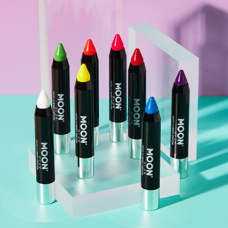 [Australia] - Moon Glow - Neon UV Paint Stick Body Crayon for The Face & Body – Intense Blue 