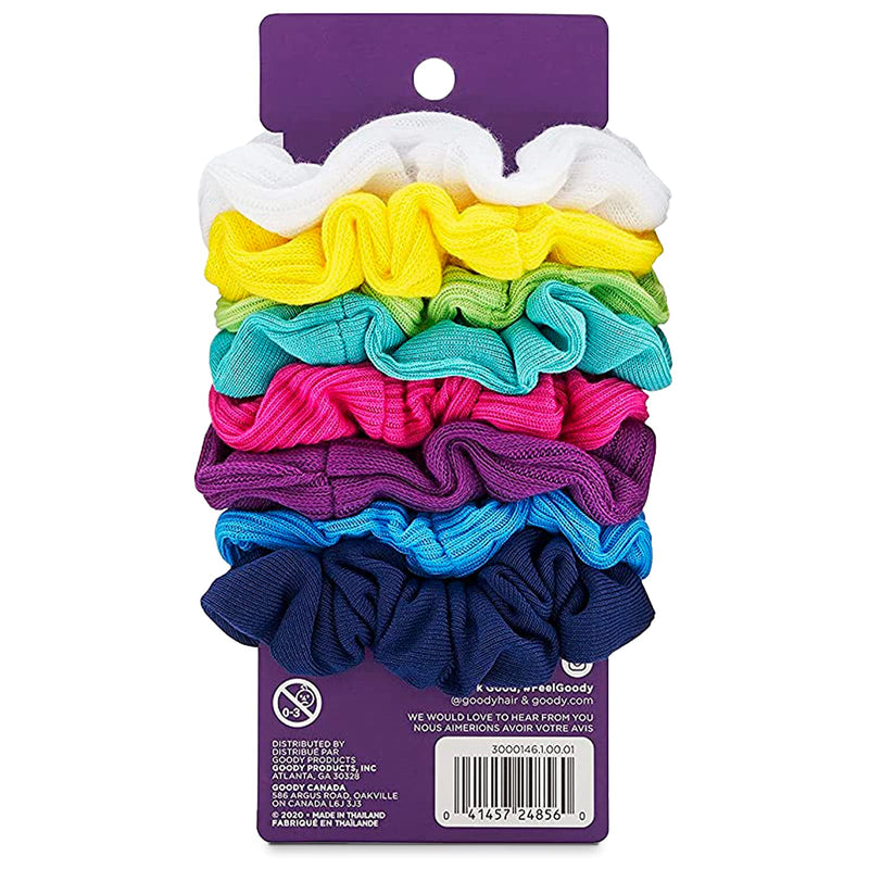 [Australia] - Goody Women's Hair Ouchless Jersey Variety Scrunchies, 8 Count 8 Count (Pack of 1) Multi 