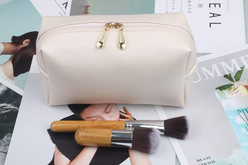 [Australia] - Makeup Bag Pouch Purse Organizer Waterproof Travel Cosmetic Organizer for Women Girl Medium Size (Shell gold) Shell gold 