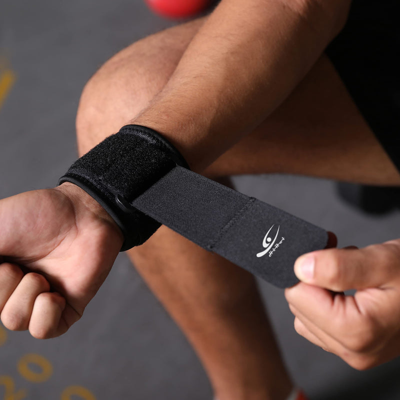[Australia] - HiRui Wrist Compression Strap Wrist Brace Wrist Band Wrist Support for Fitness, Weight Lifting, Tendonitis, Carpal Tunnel Arthritis, Wrist Pain Relief, Wrist Wraps for Men Women, Adjustable (2 PCS) 