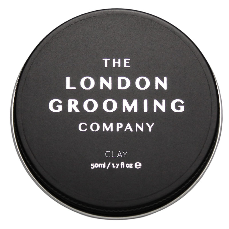 [Australia] - The London Grooming Company Clay for Men - Firm Hold and Dry Matte Finish - 50ml Water Based Men's Hair Product, Easy to Wash Out - Oud Wood Scent 50 ml (Pack of 1) 