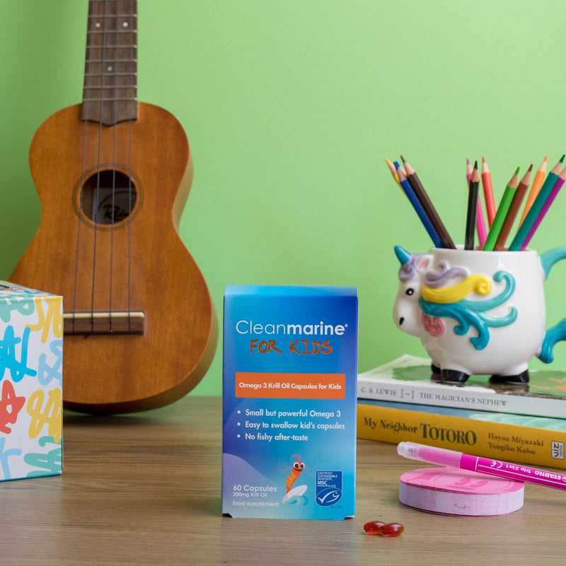 [Australia] - Cleanmarine for Kids � Packed with A Potent Form of Omega 3 - Small But Powerful Fish Oil Capsules, 200mg Per Capsule � 30/60 Servings � 60 Capsules 60 Count (Pack of 1) 