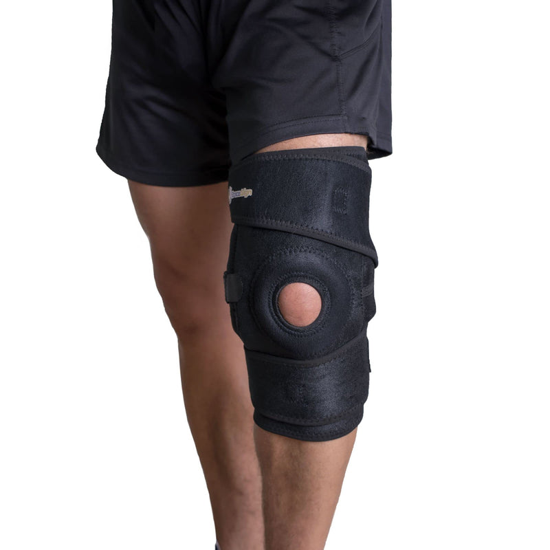 [Australia] - Brace Align Stabilizing ROM HInged Knee Brace - for ACL/PCL Injuries, Patella Support, Sprains, Hypertension and More for Men and Women… Large 