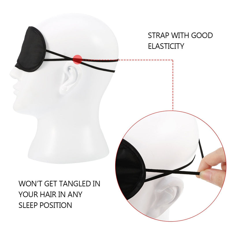 [Australia] - 20 Pack Blindfold Eye Mask for Sleep Game Travel with Nose Pad (Black) 