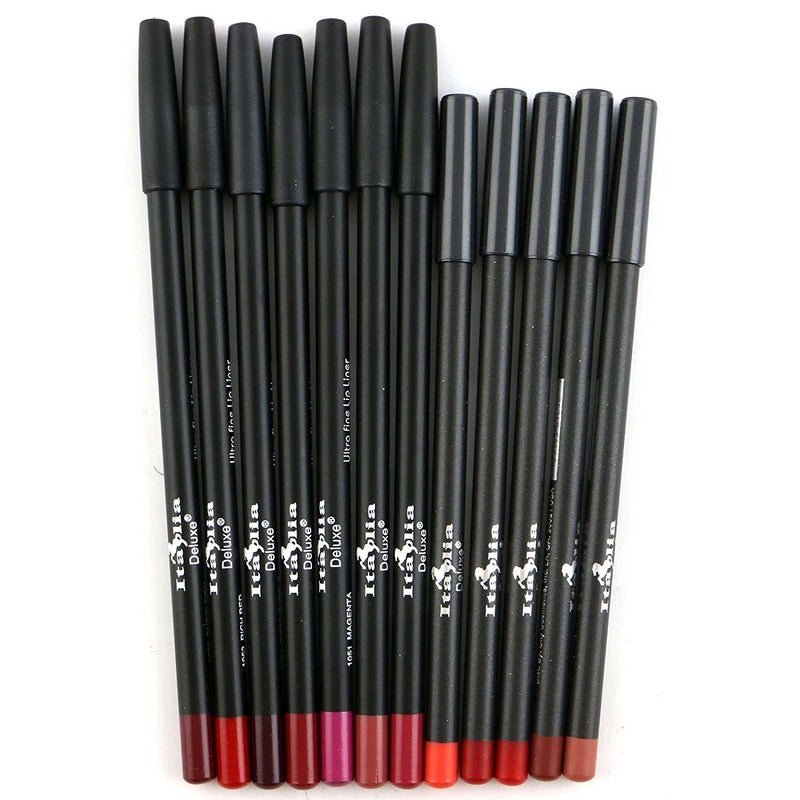 [Australia] - 12pc Italia Deluxe Ultra Fine Lip Liner set of 12 color 