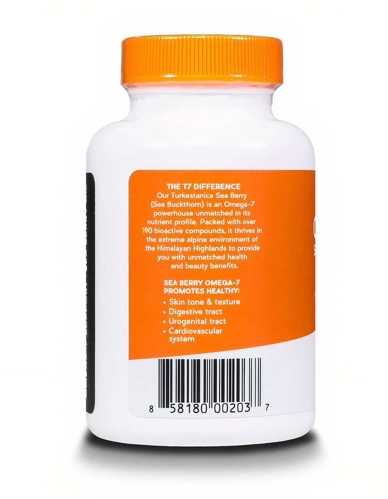 [Australia] - SIBU Omega-7 Softgels, Pure Organic Himalayan Sea Buckthorn, Max Potency, 60ct 60 Count (Pack of 1) 