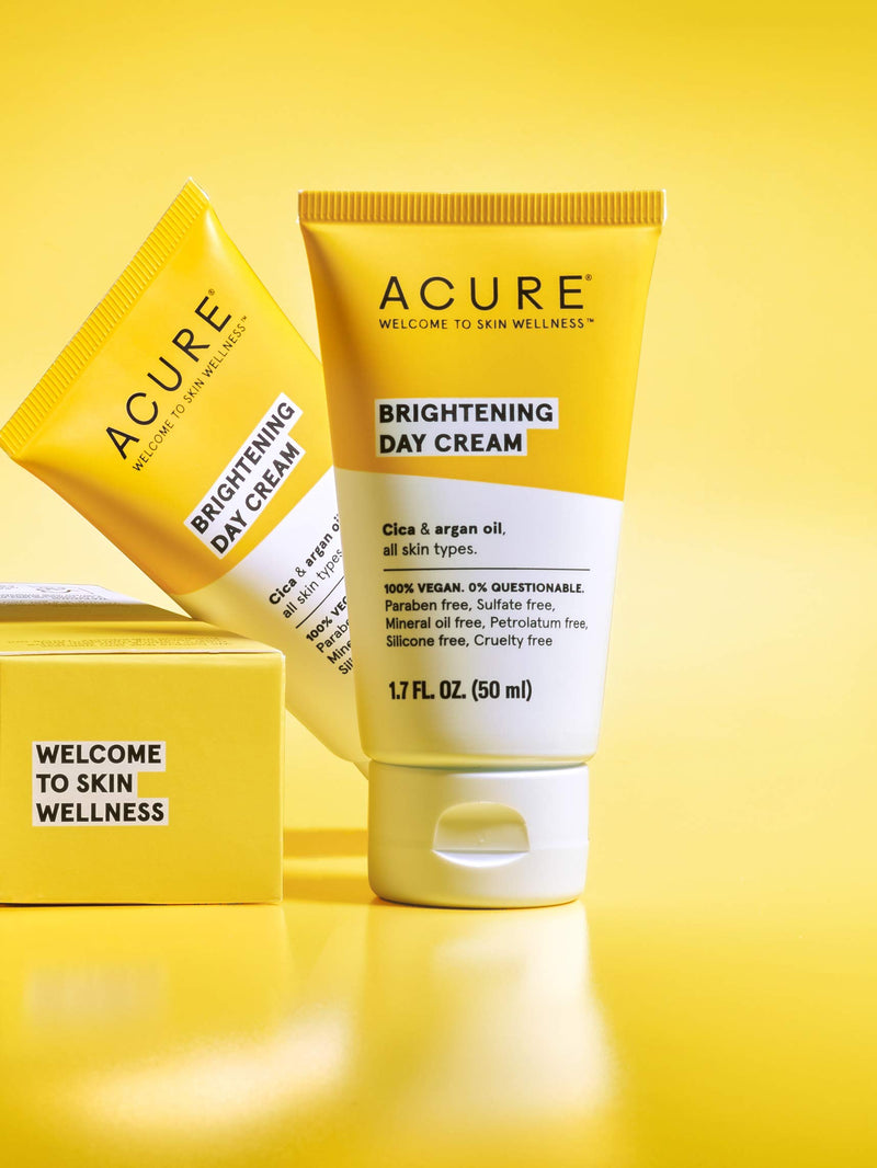 [Australia] - ACURE Brightening Day Cream | 100% Vegan | For A Brighter Appearance | Cica & Argan Oil - Moisturizes, Fights Dullness & Improves Skin's Appearance | All Skin Types | 1.7 Fl Oz 
