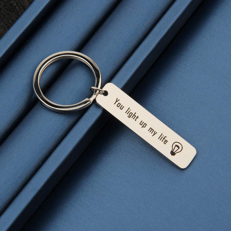 [Australia] - MYOSPARK Electrician Gift Coworker Retirement Gift You Light Up My Life Keychain Thank You Gift for Doctor Nurse Light Life Keychain 