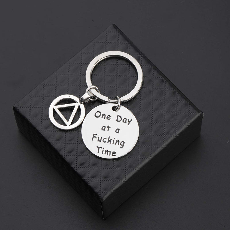 [Australia] - One Day At a Time Sobriety Gift Addiction Recovery Gift AA Gift Sobriety Gift 12 Step Gifts Alcoholics Anonymous AA NA Recovery Sobriety Anniversary Gift One Day At A Fucking Time 