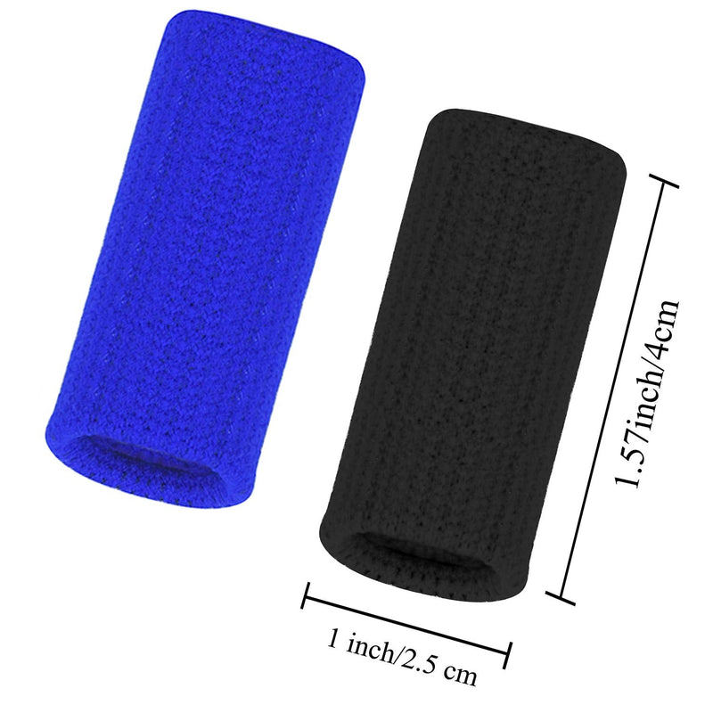 [Australia] - Ancefine Finger SleevesThumb Braces Support Elastic Compression Protector Braces for Relieving Pain Calluses Arthritis Knuckle,20-Pieces Black 