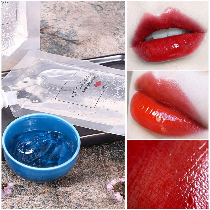 [Australia] - Hankyky Moisturize Lip Gloss Base Gel Lip Glaze Base 40ML for Making Your Own Lip balm, Diy Lip Plumper Making Organic Vegan Lip Balm Diy lip Glow Diy clear lip gloss Making your lip tint Lip Maximize 