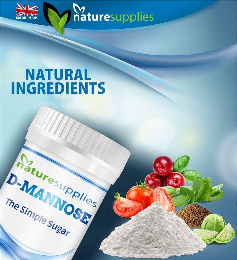 [Australia] - D-mannose Powder 50g - GMO FREE - Vegan Friendly - Highly Concentrated Mannose Pure Ingredients, No Chemicals In Our Supplements - Naturesupplies 