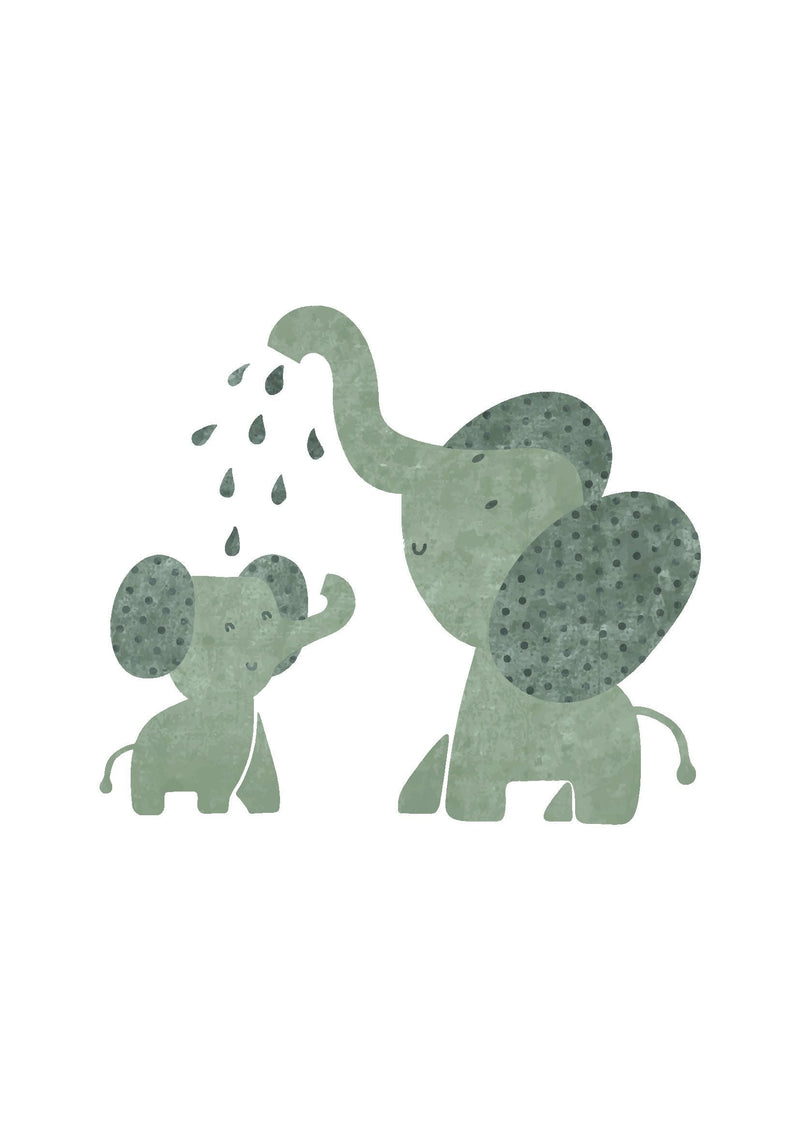 [Australia] - Rotho Babydesign Wedge Changing Mat From 0 Months, Modern Elephants, Bella Bambina, White/Gray, 50 x 70 cm, 20099 0001 CG 50x70 cm (Pack of 1) 